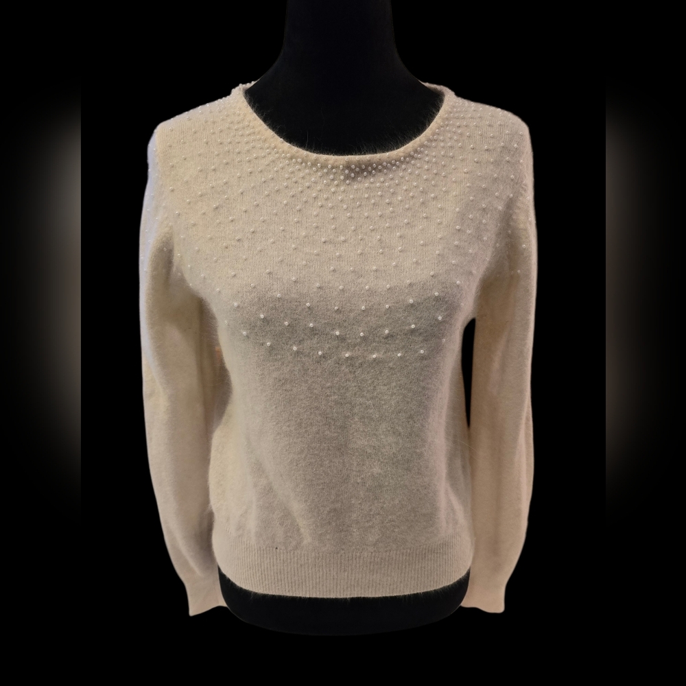 Marisa Christina Lord & Taylor Lambs Wool Angora Sweater Small